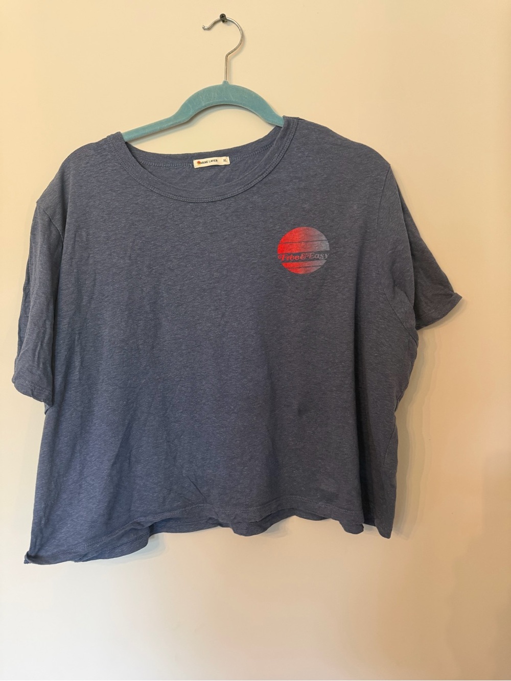 Marine Layer cropped graphic tee size XL